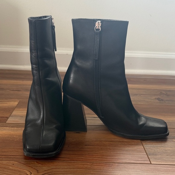 Soft Leather Alohas Black Boots size 38 - Picture 1 of 5